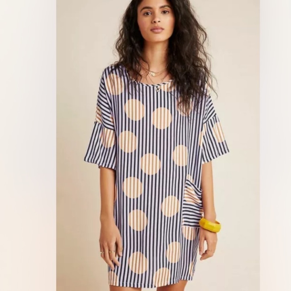 Anthropologie Corey lynn caller dotted tunic new